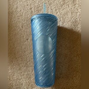 Starbucks Light Blue Swirl Venti 24oz Cup with straw 🩵🌀
